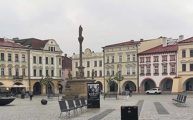 Der wunderschöne Hauptplatz von Nový Jičín