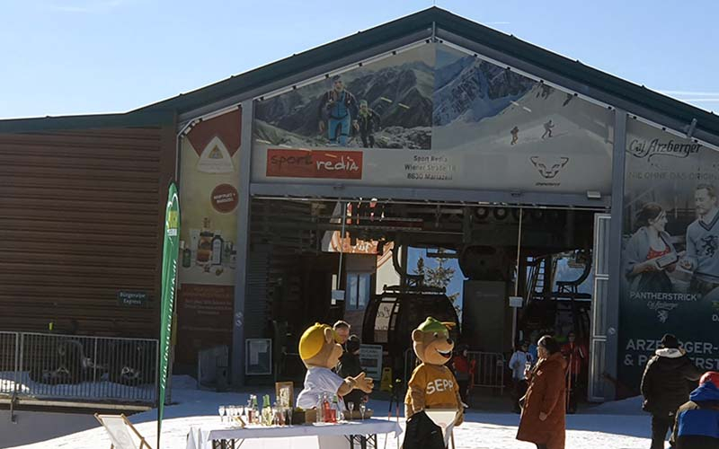 Bergstation der Gondelbahn auf der Bürgeralpe