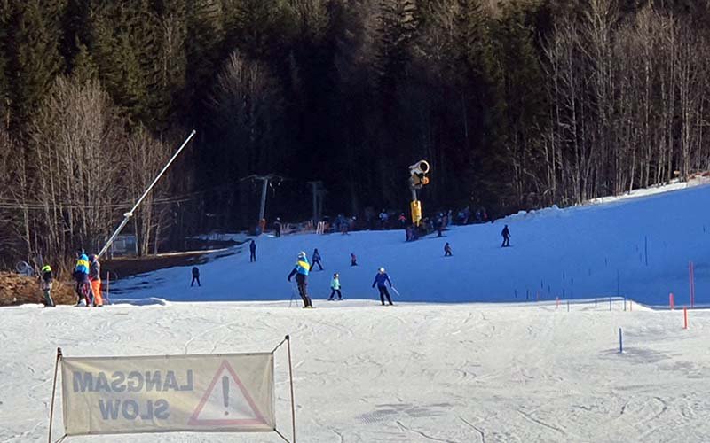 Bei der Piste in Sankt Sebastian