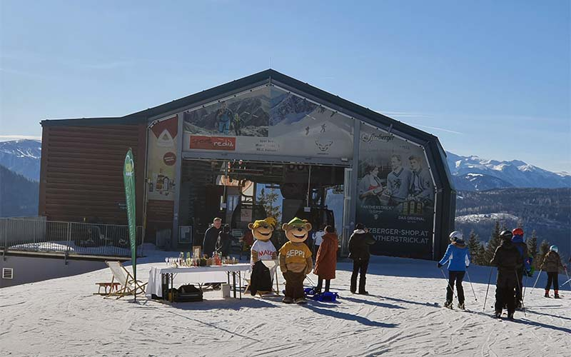 Die Bergstation der Gondel auf der Bürgeralpe