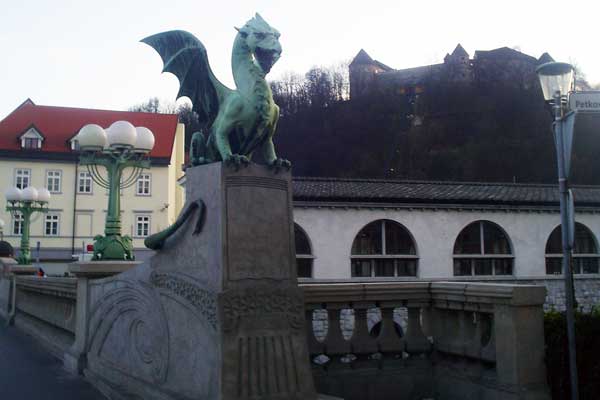 Die Drachenbrücke in Ljubljana