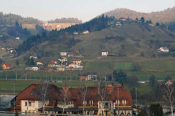 Blick in die Umgebung der Therme Zreče