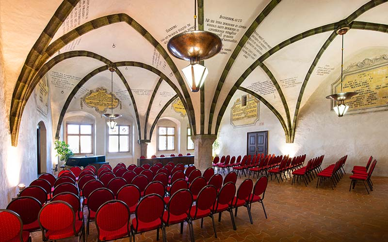 Die große gotische Diele im Rathaus von Jihlava (Foto © Jakub Koumar)