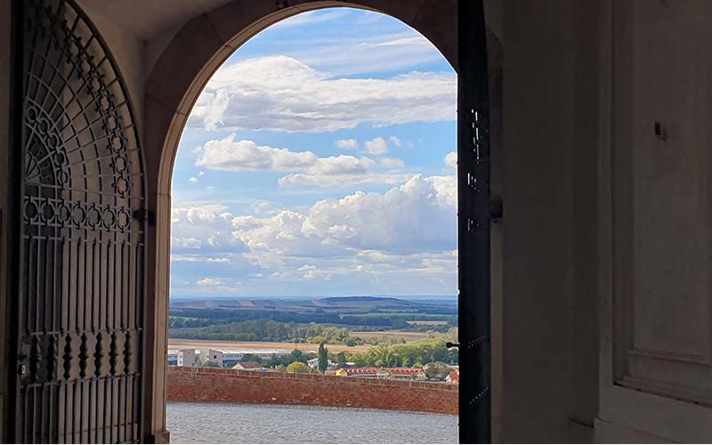 Tolle Aussicht vom Schloss auf die Umgebung