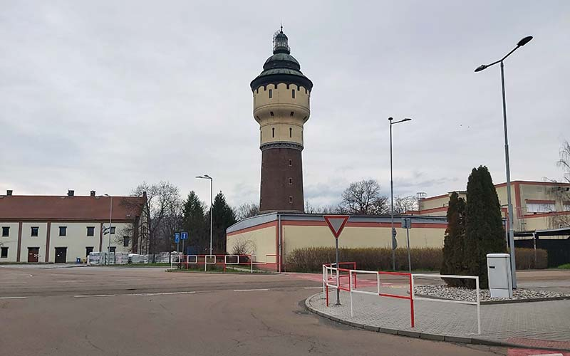 Der Wasserturm der Brauerei Pilsen