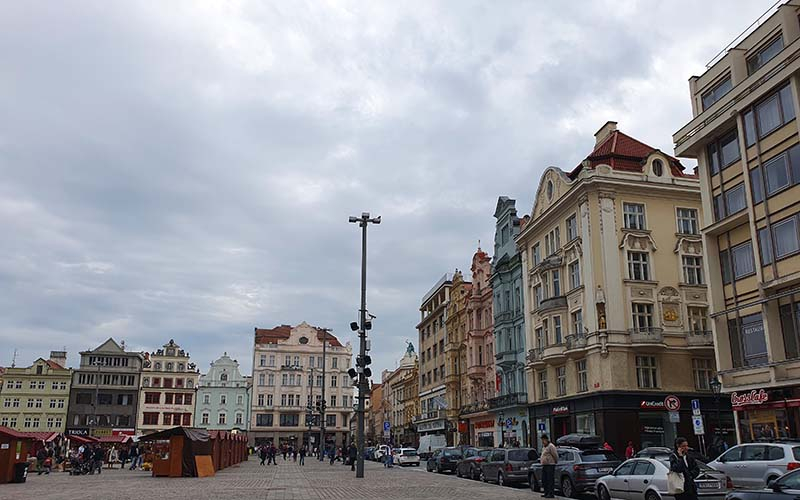 Blick zum Stadtpalais