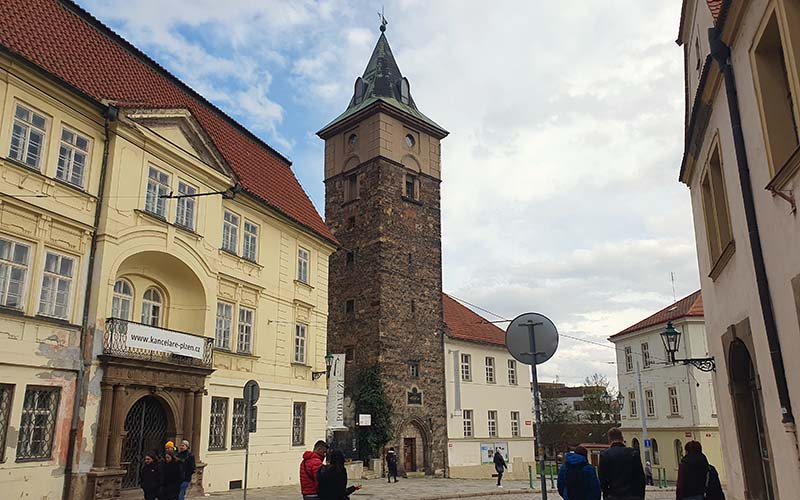 Blick zum Wasserturm