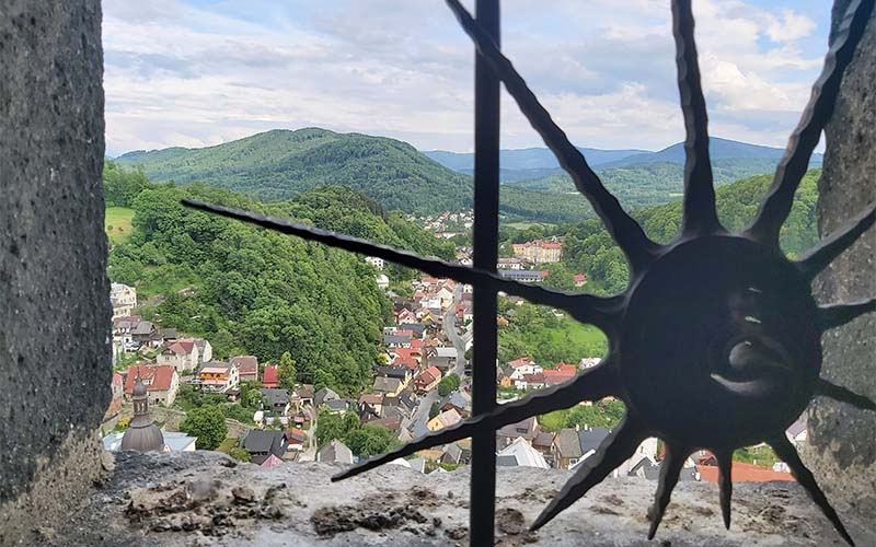 Die wunderbare Aussicht vom Turm in Štramberk 