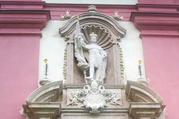 Detail der Klosterkirche des Klosters Louka