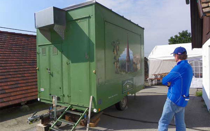 Der Weinausschankwagen