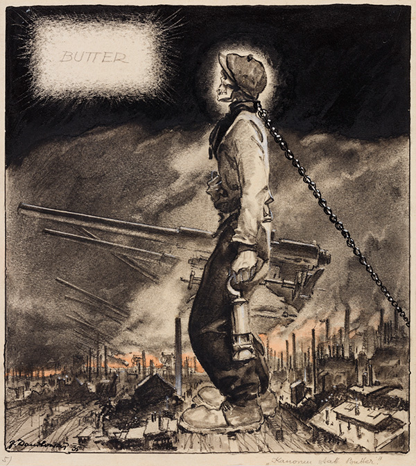 Josef Danilowatz, Kanonen statt Butter, um 1935, Foto © DÖW, Christoph Fuchs