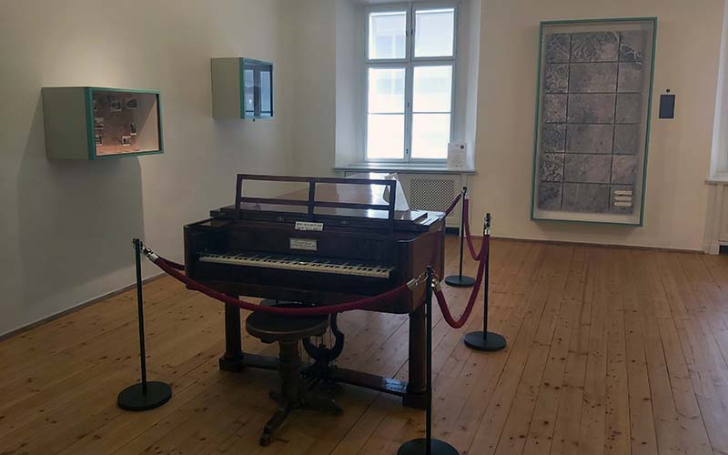 Das Hammerklavier in der Ausstellung im Beethovenhaus