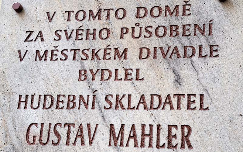 Gedenktafel für Gustav Mahler in Olmütz