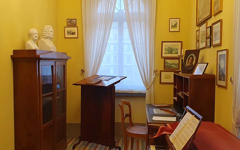 Blick ins Arbeitszimmer von Felix Mendelssohn-Bartholdy