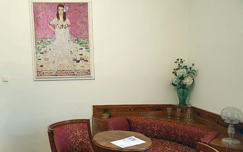 Das Bildnis der Tochter, ebenfalls eine Kopie des Bildes von Klimt