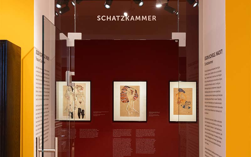 Hier geht es zur Schatzkammer im Egon Schiele Museum