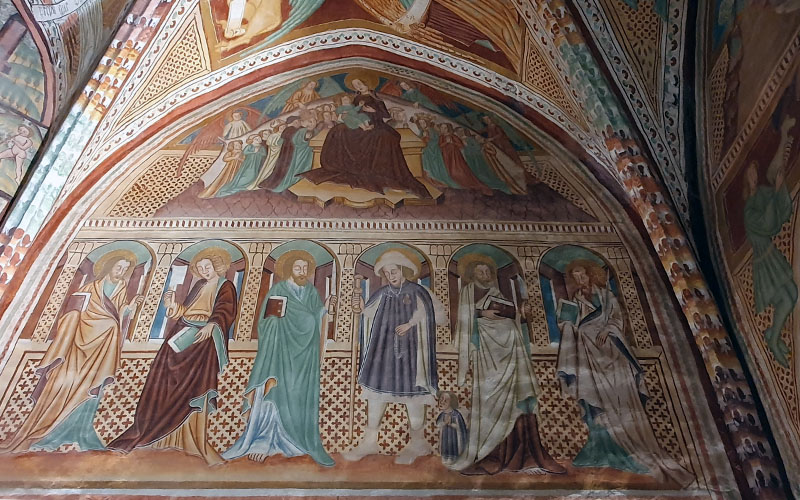 Tolle Fresken sind hier zu sehen