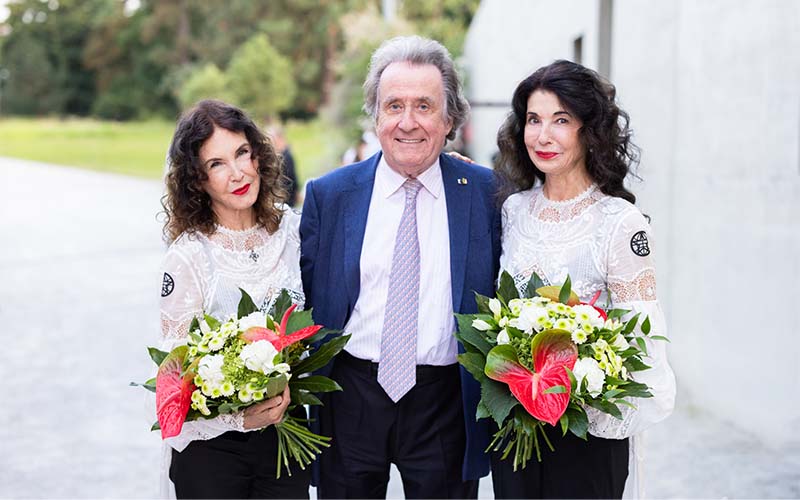 Katia und Marielle Labèque mit Rudolf Buchbinder