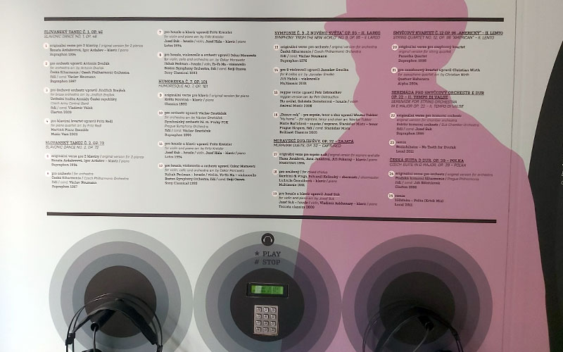 Hier kann man sich in Ruhe durch verschiedene Werke des Komponisten hören