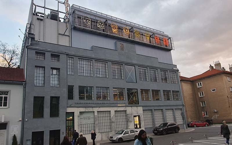Blick zur ehemaligen Telegrafenfabrik