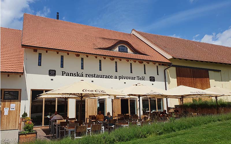 Das Restaurant Panský Dvůr in Teltsch