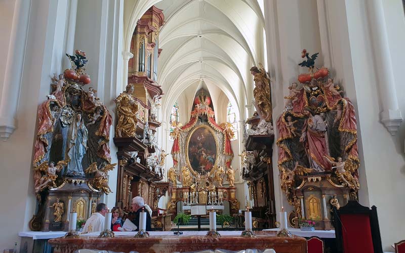 Blick in die Klosterkirche des Stiftes Želiv