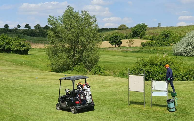 Am Golfplatz von Poysdorf