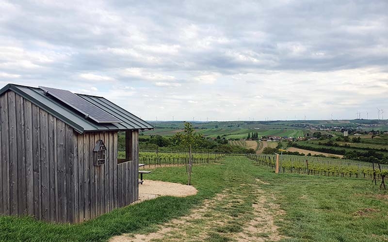 Blick von der Weingartenhütte in die Umgebung