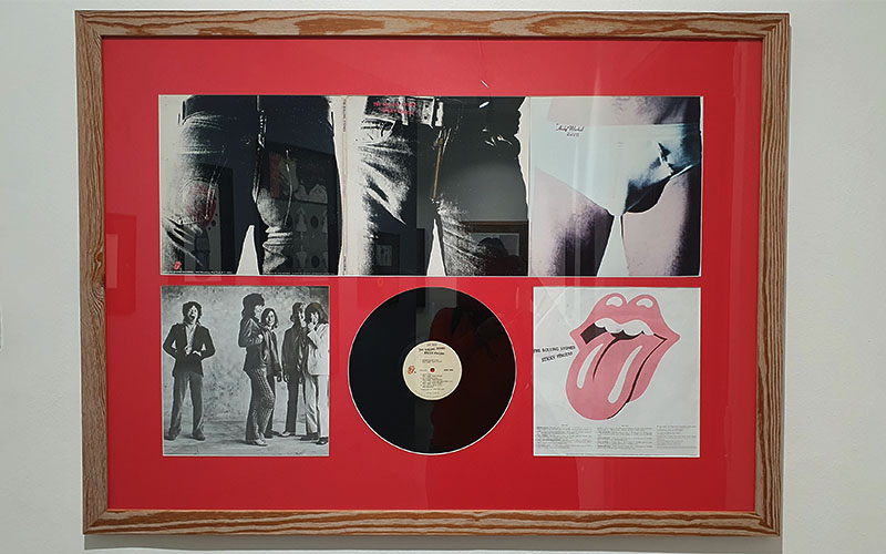 Schallplatten-Cover für die Rolling Stones