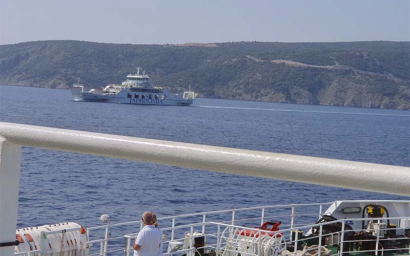 Die Fähre von Cres nach Krk