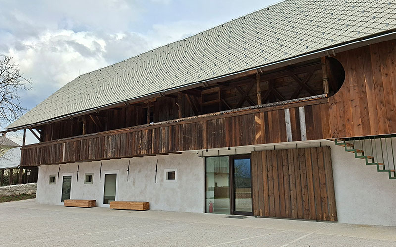 Blick zum neuen Museum