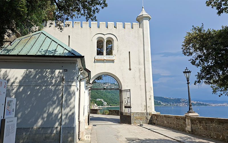 Blick zurück zum Tor