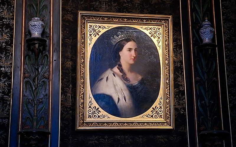 Seine Gattin Charlotte von Belgien