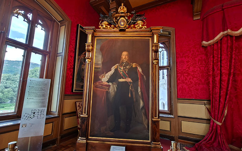 Der Kaiser von Mexico als Bild im Thronsaal