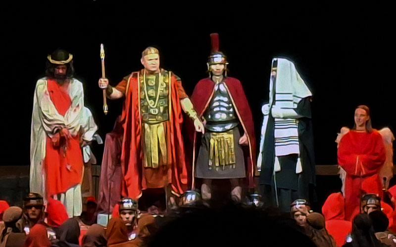 Beim Passionsspiel Škofja Loka