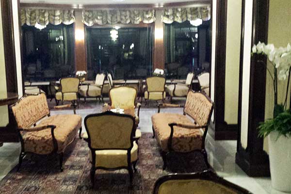 Blick in die Lounge des Grand Hotels Toplice