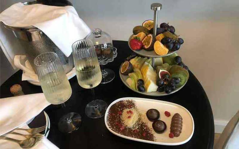 Der Willkommensgruß am Zimmer