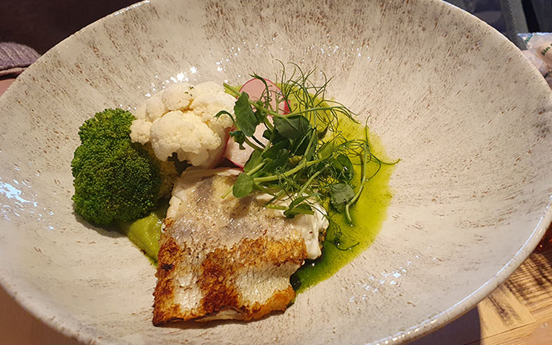 Auch der Fisch war ausgezeichnet