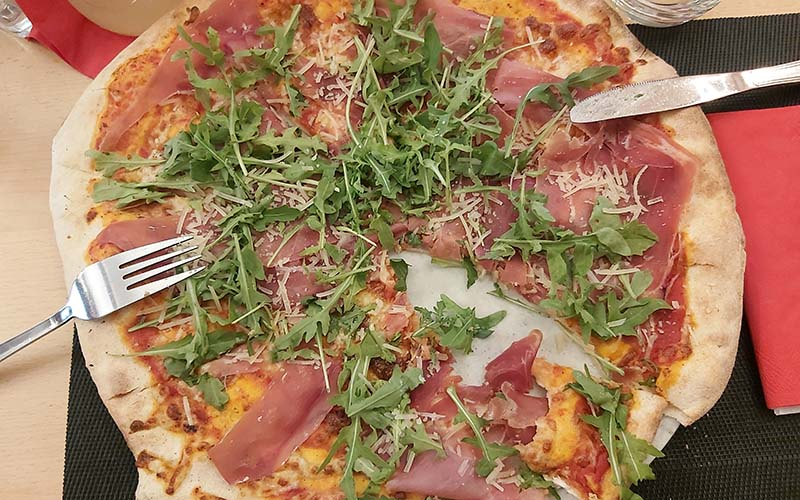 Rucola Pizza wie ich sie mag