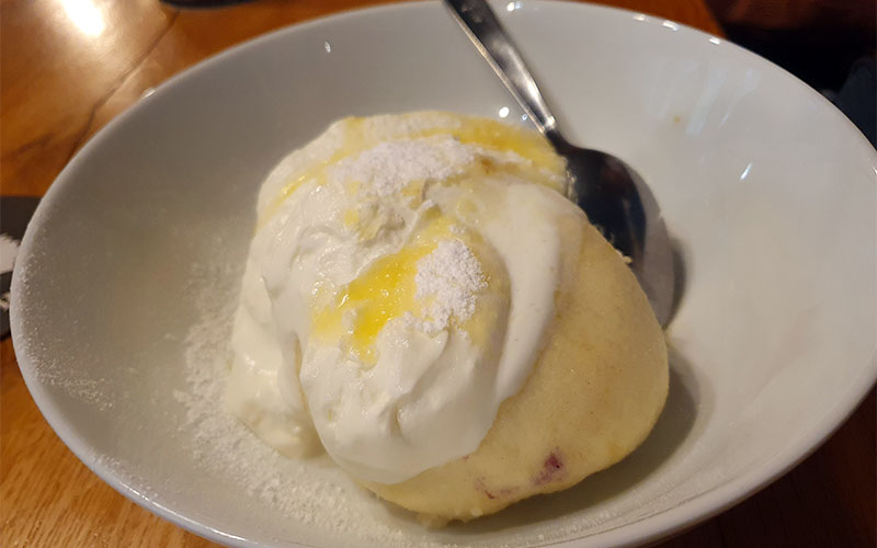Immer ein Traum - als Haupt- oder als Nachspeise: die Heidelbeerknödel