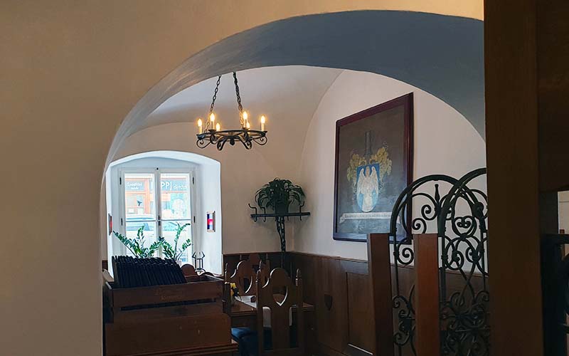 Im Inneren des Restaurants Navní