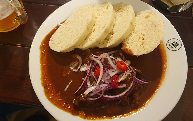 Mein Gulasch beim zweiten Besuch