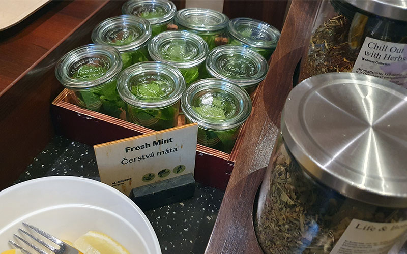 Sogar frische Minze gabs im Angebot