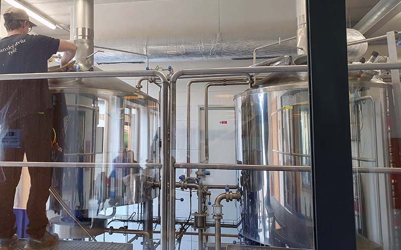 Blick in die Brauerei
