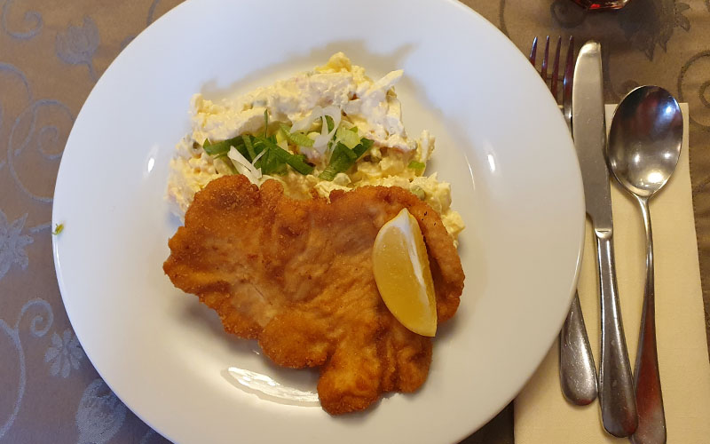 Hier mit Blick auf den Kartoffelsalat