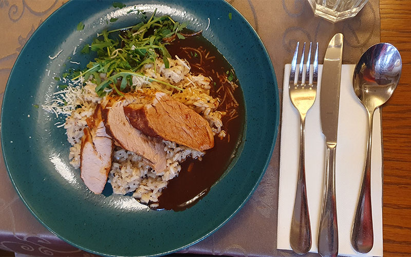 Auch sehr schmackhaft: Das Schweinefilet