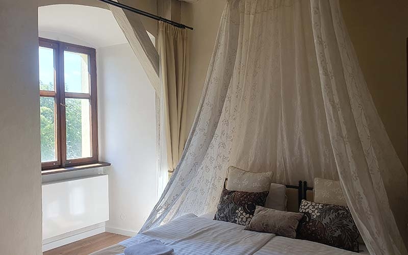 Mein "Himmelbett" im Schlossturm