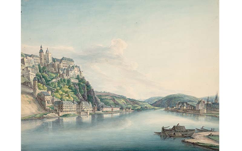 Christian Georg Schütz - Ehrenbreitstein am Rhein mit Festung, Albertina (Foto © Albertina, Wien)