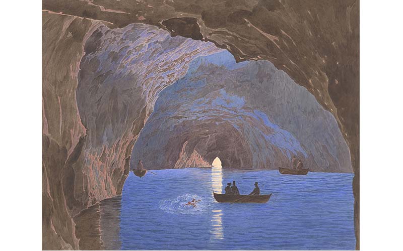 Jakob Alt: Die blaue Grotte 1835/36, Albertina (Foto © Albertina, Wien)