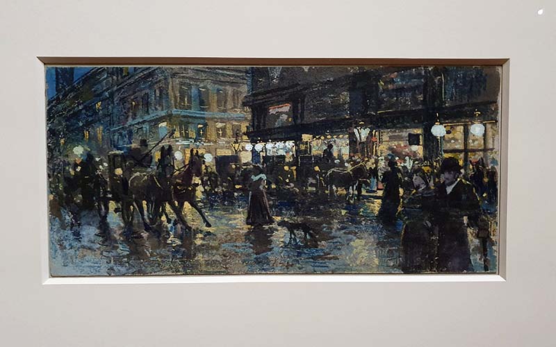 Maximilian Lenz: Wiener Straßenszene, um 1897